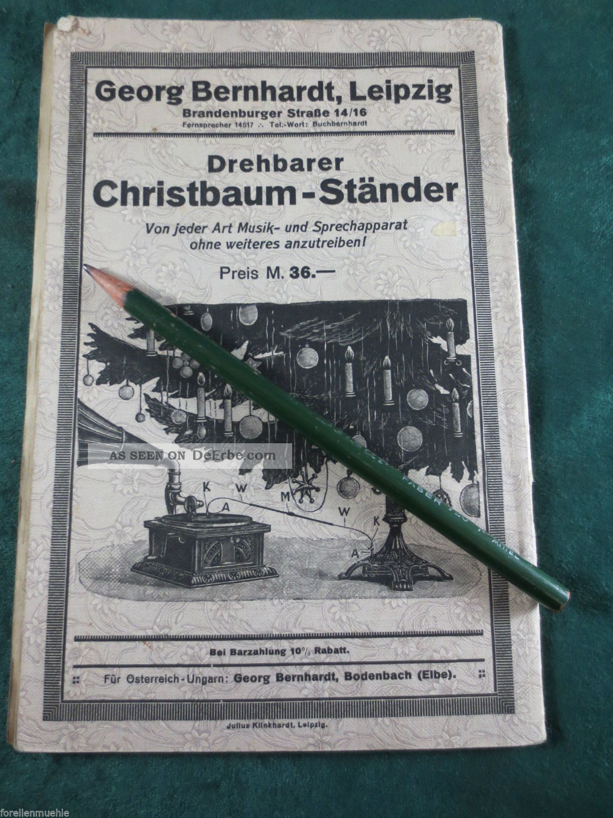 Katalog Um 1915 Musikinstrumente Kamera Schmuck Christbaumständer Spielwaren Rar Tasteninstrumente Bild