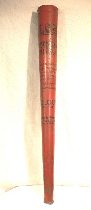 FeuerlÖscher Uralt: Clou Schleuder Trocken - Feuer - Löscher Um 1900 Orginal Bild