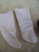 Alte Puppenkleidung Schuhe Vintage Black Laced Shoes Socks 40 Cm Doll 4 1/2 Cm Original, gefertigt vor 1970 Bild 6
