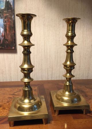 Russisches Antikes Leuchter Paar,  Kerzenleuchter Massiv Messing/bronze,  Schwer Bild