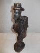 Waldarbeiter Echt Handgeschnitzt Aus Holz 32cm Gebeizt Holzfigur Dunkel Unikat Holzarbeiten Bild 2