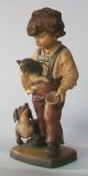 Junge BeschÜtzt Katze,  Rifesser,  GrÖden,  SÜdtirol,  Holz,  Np Ca 300 Dm Holzarbeiten Bild 1