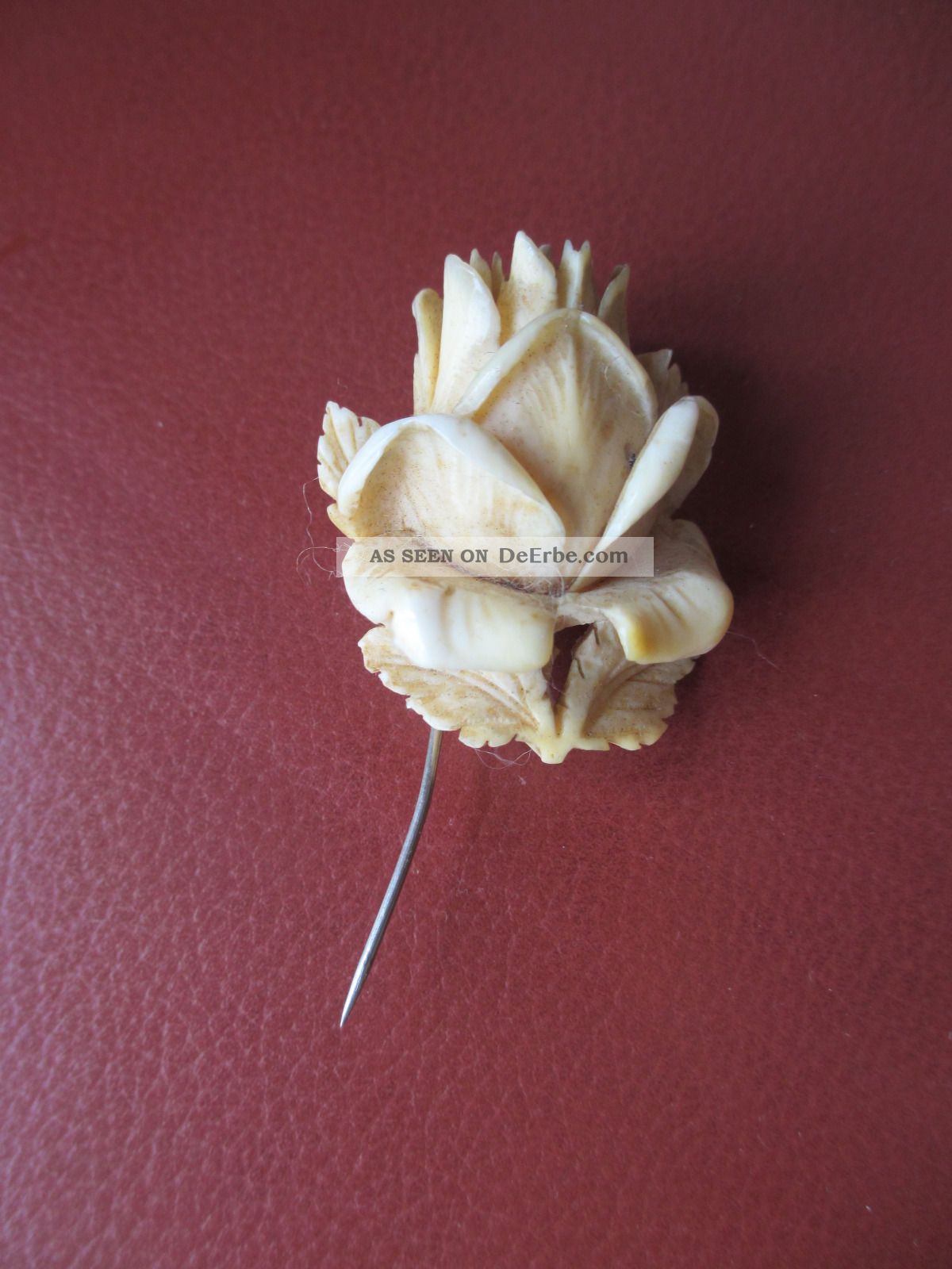 Hübsche Sehr Alte Brosche Aus Horn (?) Broschen Bild