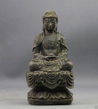 Collcetible Skulptur Buddha Aus Bronze China Wohl 19.  Jhd.  / Bild