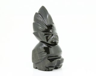 Kräftige Obsidian Figur - Aus Mexiko - Ca.  10cm Hoch Und 232g Schwer Bild