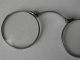 Alte Brille Klappbrille Lorgnon Sehhilfe Mit Lederetui Optiker Bild 9