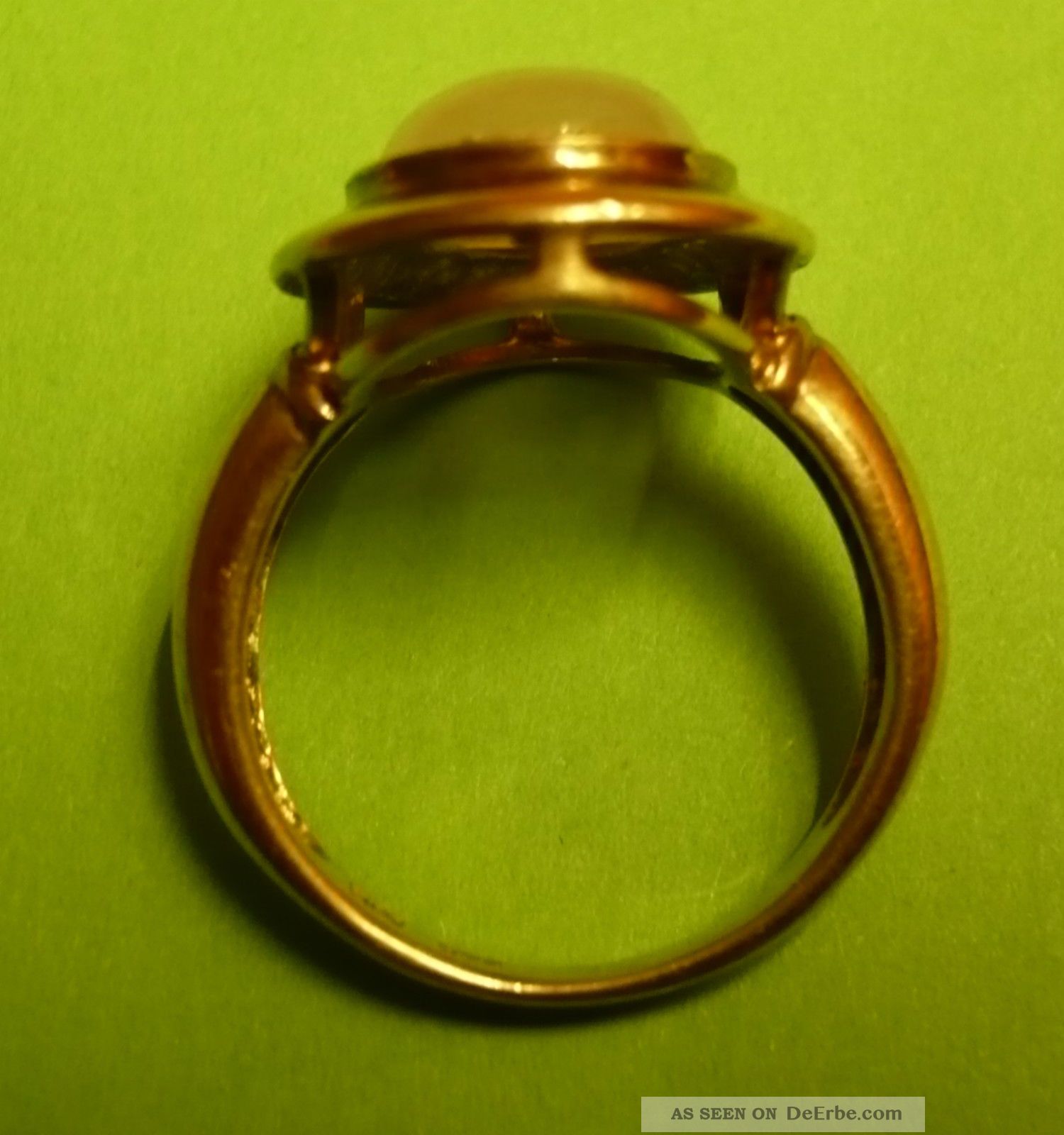 Goldring 9 Ct 0,  375 Mit Mondstein Gold Für Damen Ringe Bild