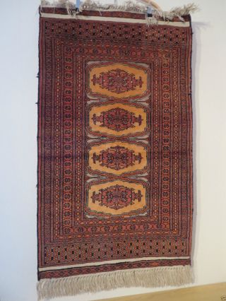 Oma`s Nachlass Orientteppich Perser 105 63 Cm Rot Fransen Teppich Flachgewebe Bild