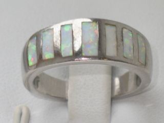 Art - Deco Silber Ring 7 X Opal Milchopal Design Sehr Ausgefallen Bild