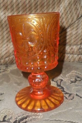 Sehr Altes Seltenes Bernsteinglas Der Freimaurer Fleur De Lis Bourbonlilie Bild