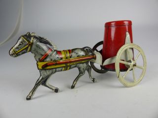 Marchesini Penny Toy Pferdefuhrwagen Aus Blech / Tinplate - Italy Bild