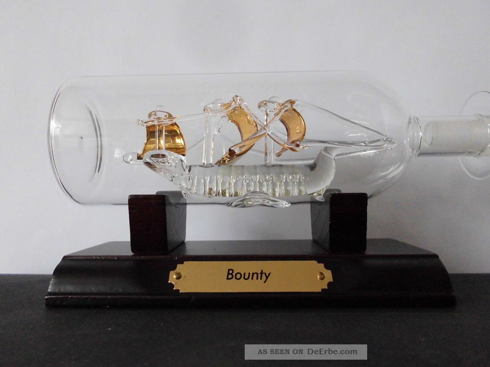 Flaschenschiff A.v.Humboldt Buddelschiff Glas Holz Messing B=6cm - Maritime Deko Für Zuhause Flaschenschiff A.v.Humboldt Buddelschiff Glas Holz Messing B=6cm - Maritime Deko Für Zuhause