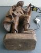 Schöner Geschnitzter Nachtwächter Holz Figur Ges.  - Höhe 71 Cm Skulptur Holzfigur 1950-1999 Bild 5