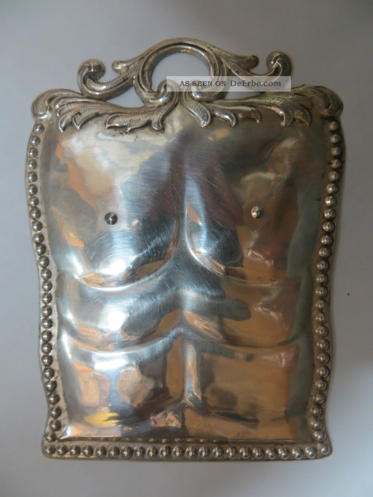 Ex Voto - Votivgabe - MÄnnerbrust Um 1950 - Alt - Ca.  11,  6 Cm Votivbilder & Sakralmalerei Bild
