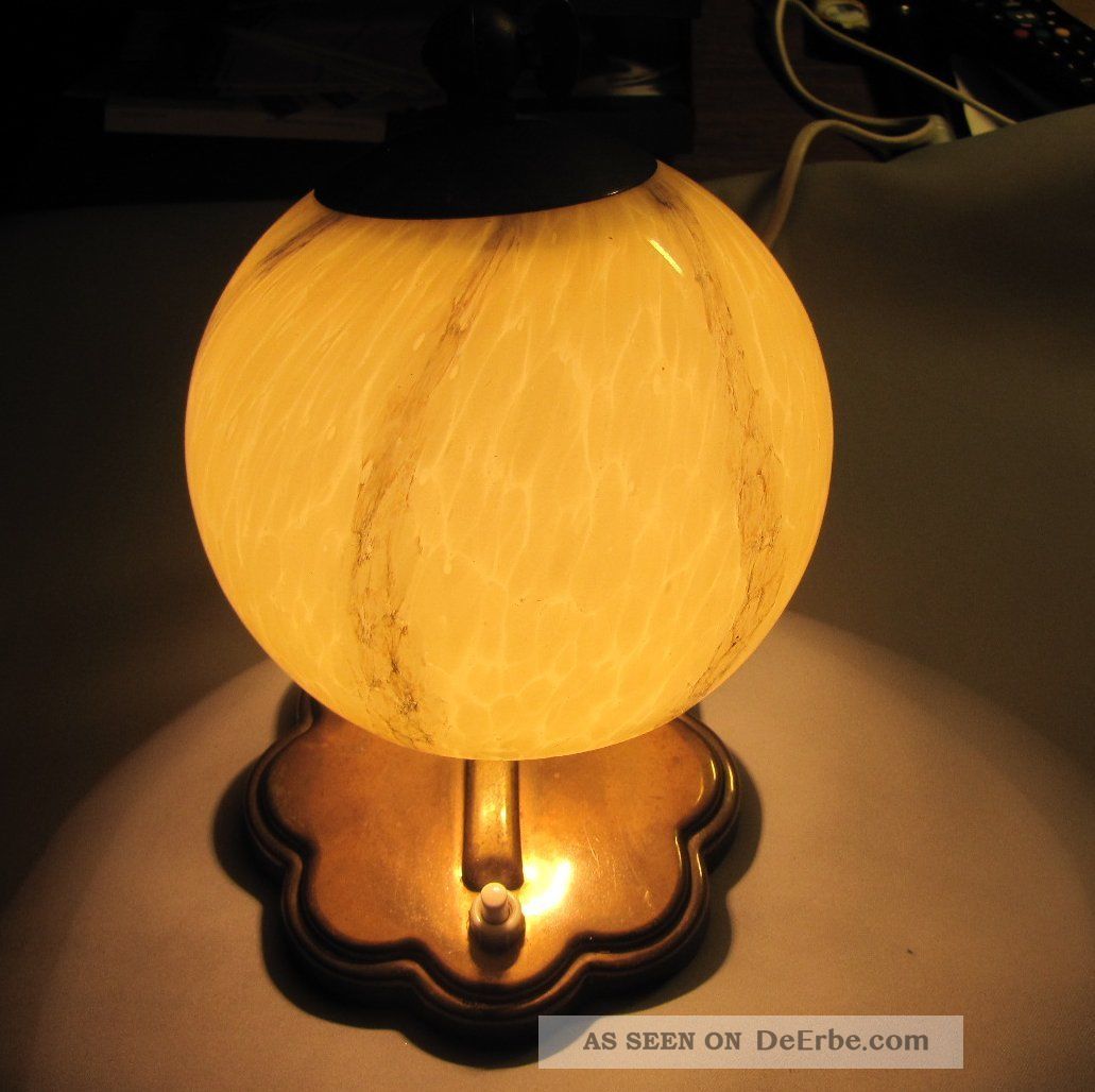 Lampe Art Deco Frauenakt Tischleuchte Bauhaus Tischlampe Kugelschirm Leuchte 50c 4250399990208