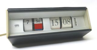 Copal 601 Synchronzeit Klappzahlenuhr Flip Clock Mit Datum 60er Jahre Vintage Bild