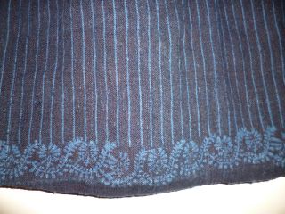 Antike Trachten Schürze Blaudruck Batik Norddeutschland Scheeßel Dachbodenfund Bild