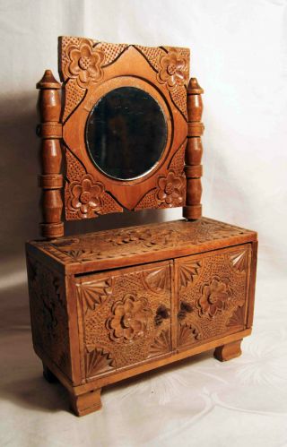 Seltener,  Antiker Spiegelschrank Bild