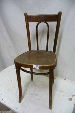 6960.  Alter Bugholz Stuhl Old Wooden Chair Bild