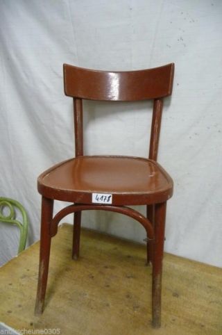 4178.  Alter Bugholz Stuhl Old Wooden Chair Bild