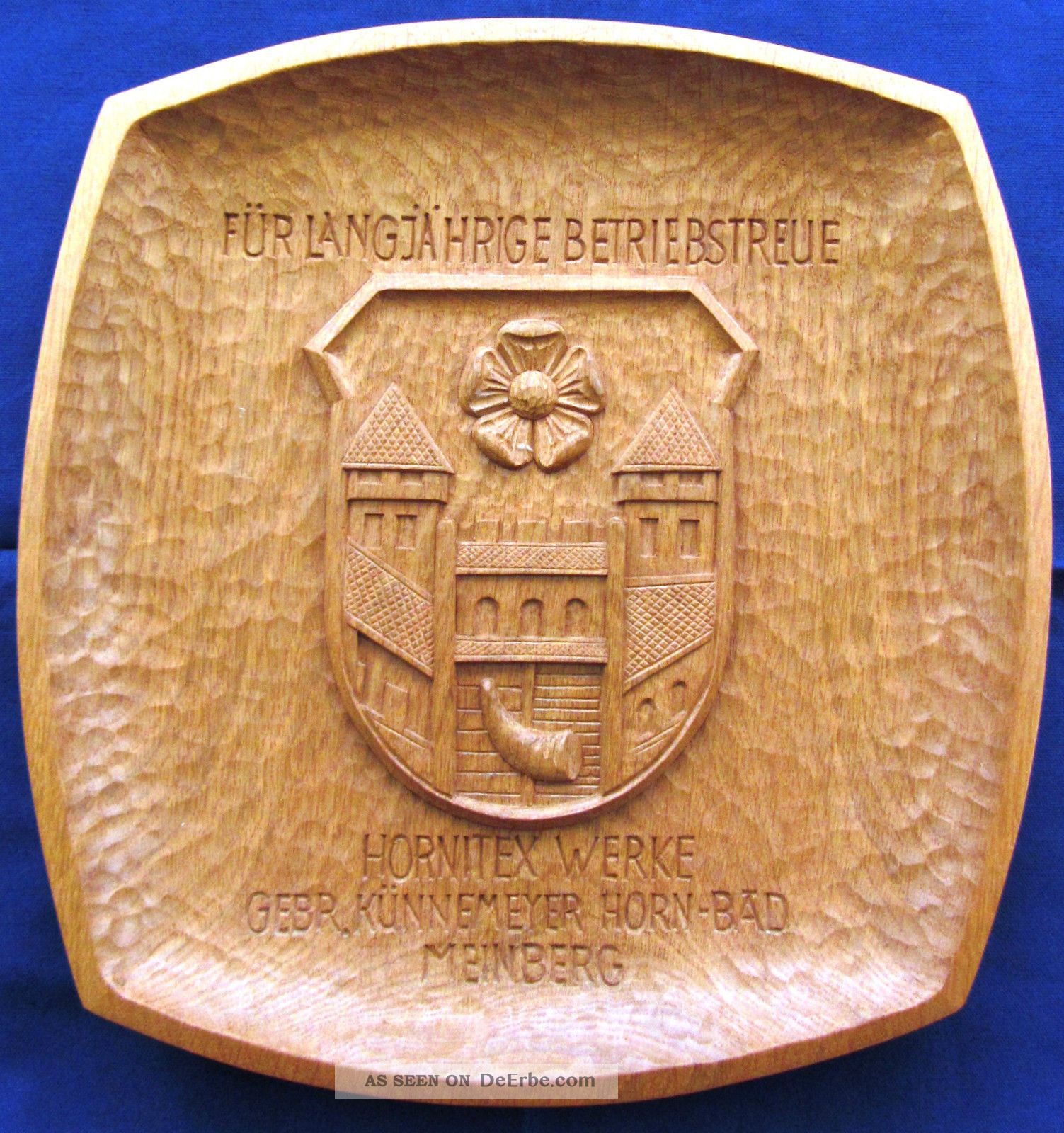 Hornitex - Bad Meinberg - Handgeschnitzt - Wandteller - Obstschale - Eiche Natur Holzarbeiten Bild