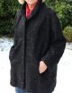 Größe 44 / 46: Persianer Mantel,  Pelzmantel Jacke,  Astrachan Kurzmantel Swinger Kleidung Bild 3