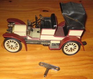 Alter Schuco Oldtimer Mercedes Doktorwagen Simplex 32 Ps 1902 - 1229 - Uhrwerk (3) Bild