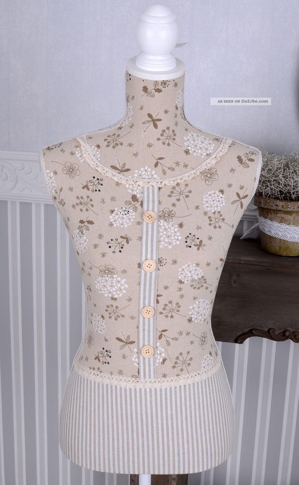Schneiderbüste Shabby Chic Torso Schaufensterpuppe Vintage Büste Ab 2000 Bild
