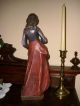 Holzfigur - Heiligenfigur - Hl.  Elisabeth - Heilige - Südtirol? - Bunt - Geschnitzt - 42 Cm Holzarbeiten Bild 1