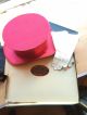 Chapeau Claque Pink Mit Lederhandschuhen Antik.  Einmalig. Accessoires Bild 4