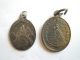 2 Antike Heiligen Anhänger Um 1880 Mariazell,  Silber Und Bronze Anhänger & Pilgermedaillen Bild 1