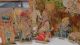 Papierkrippe,  Volkskunst,  Kulisse Und Figuren Auf Karton Geklebt Antike Originale vor 1945 Bild 2