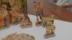 Papierkrippe,  Volkskunst,  Kulisse Und Figuren Auf Karton Geklebt Antike Originale vor 1945 Bild 3