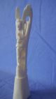Antiquität Figur Bein Göttin Der Gesundheit Beinschnitzerei Asia Buddha Skulptur Beinarbeiten Bild 1