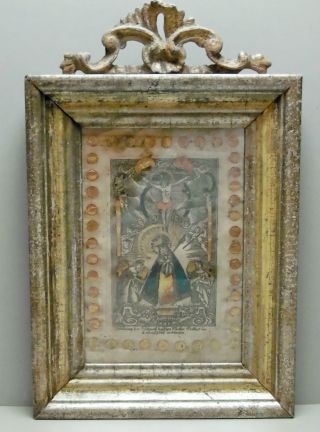 Farbiger Kupferstich Um1800 Abbildung Der Schmerzhaften Mutter Gottes /3 Bild