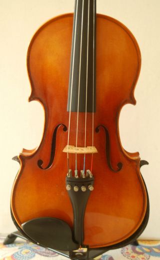 Sehr Gute Alte Deutsche 4/4 Geige - Violine Mit Zettel Antonius Stradivarius Bild