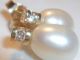 1 Tag Ohrringe,  Ohrstecker Mit Diamanten Und Großen Echten Perlen,  585er - Gold Ringe Bild 3