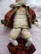 Antike Puppe Porzellan Stoff Sitzend Harlekin Pierrot Tkr Tkh ? 1900 1920 ? Doll Porzellankopfpuppen Bild 7
