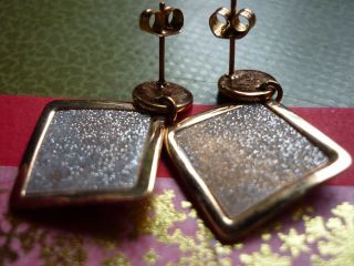Charmantedeutsche Diamantierte Kupfer - Ohrhänger - Nie Gesehen - Für Ihre Gesundheit - Bild