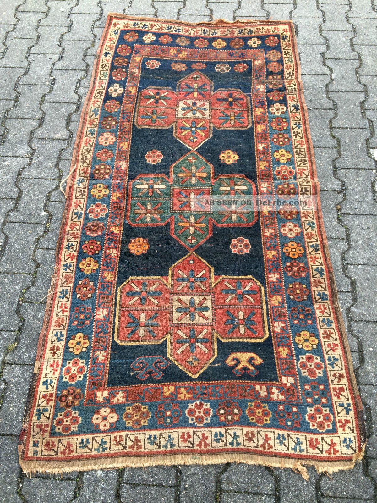 Antiker Kasak Aus Dem Kaukasus Ca,  190 X 100 Cm Teppiche & Flachgewebe Bild