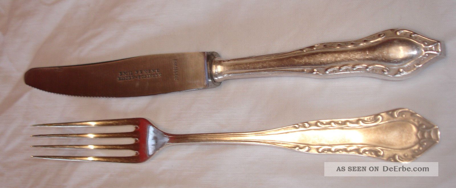 ,  12 Teil.  Besteckset,  Gabeln Und Messer,  Gest.  Silber 100 Und 90, Objekte nach 1945 Bild
