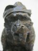 Bronze Figur,  19.  Jh. ,  Affe Mit Amtsmütze & Napoleons - Hut Im Maul,  Signiert,  Vase Bronze Bild 1