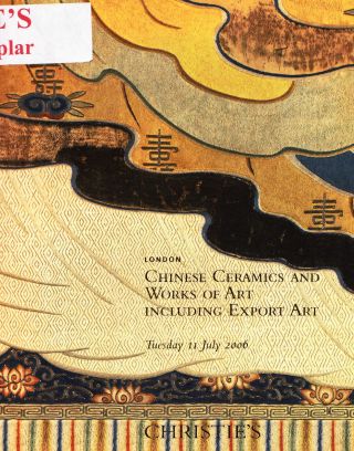 Chinese Ceramics & Of Art: Christie ' S London 06,  Results Bild