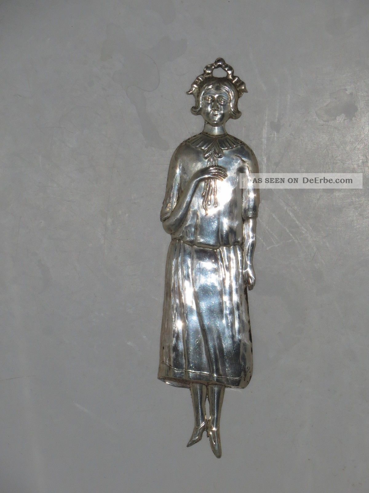 Jugendstil Frau - Um 1950 - Votivgabe - Ex Voto - 21 Cm Votivbilder & Sakralmalerei Bild