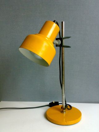 70er Tischlampe Lampe Leuchte Tischleuchte Gelb.  Panton,  Colani Ära.  70s Lamp Bild