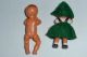 Es Baby Puppe 8 Cm,  Gummi Puppe 7,  5 Cm 2 Püppchen F.  Puppenstube Puppenhaus Original, gefertigt vor 1970 Bild 1