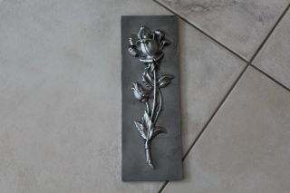 Gussbild,  Gusseisen,  33cm X 11,  5 Cm Rose Bild