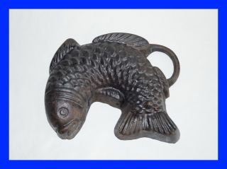 Alte Backform - Fisch Aus Gusseisen - Mitte 20.  Jahrhundert (4454) Bild