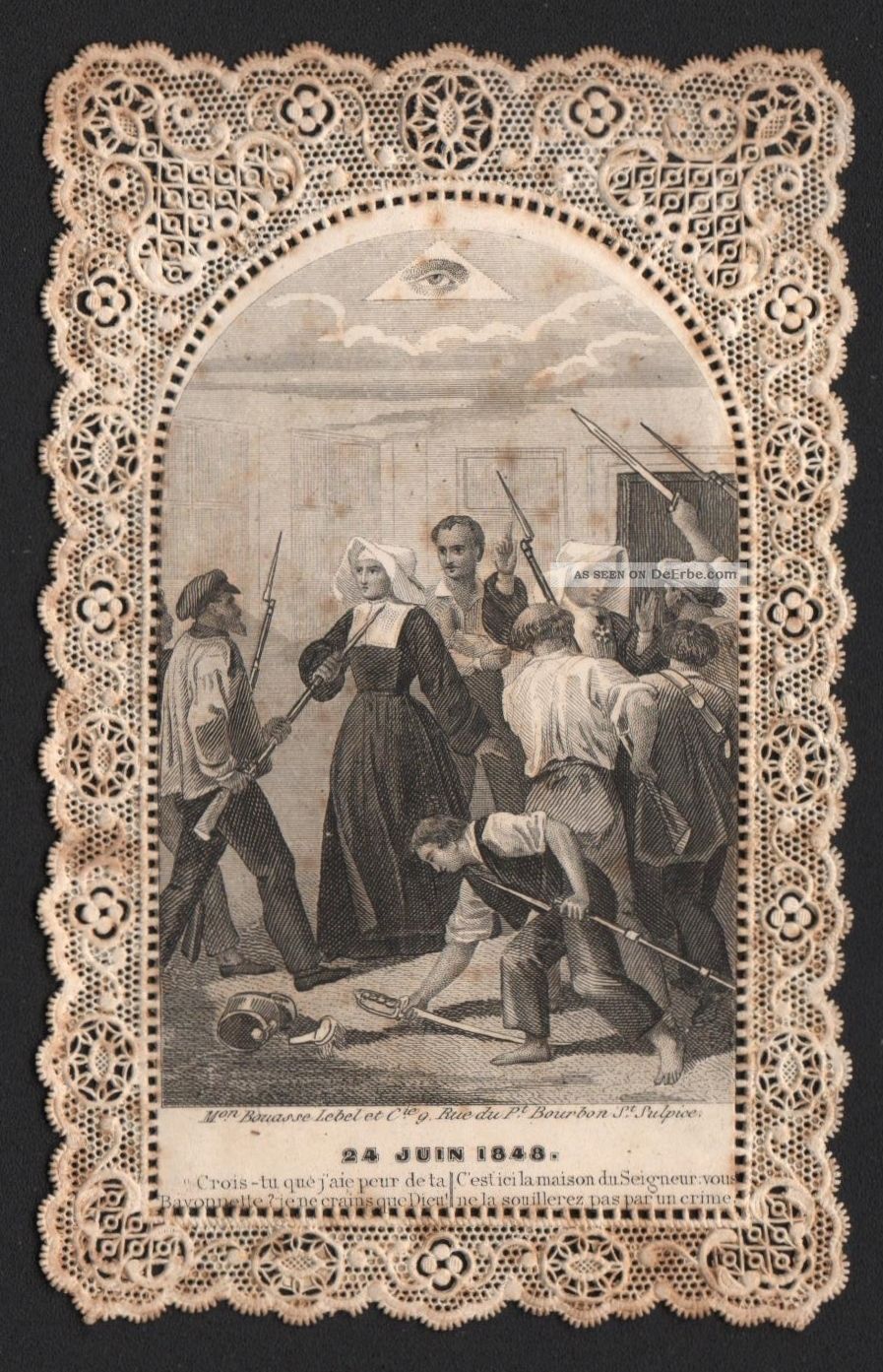 Heiligenbildchen - Andachtsbild - Holy Card - Image Pieuse - Santino / Von 1850 Rel. Andenken & Mitbringsel Bild
