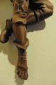 Holzfigur Bergsteiger Kletterer Fackel Holz Figur Geschnitzt Holzschnitzerei Holzarbeiten Bild 3